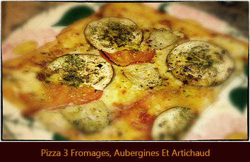 Pizza 3 Fromages, Aubergines Et Artichaudthb