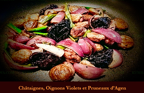 Châtaigne, Oignon Violet Et Pruneau D'Agen