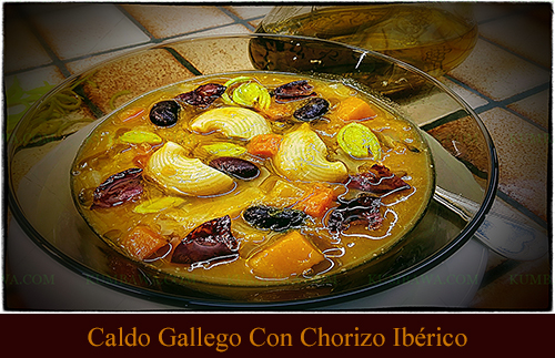 Caldo Gallego Con Chorizo Ibérico